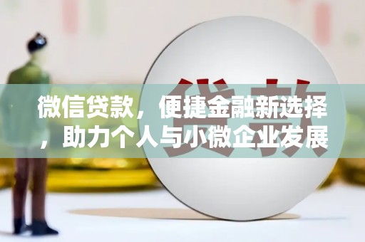 普安微信贷款，便捷金融新选择，助力个人与小微企业发展