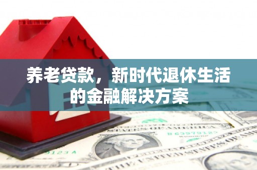 普安养老贷款，新时代退休生活的金融解决方案