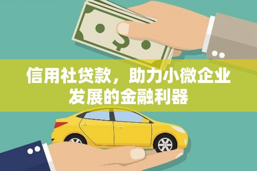 普安信用社贷款，助力小微企业发展的金融利器