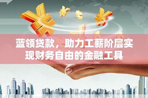 普安蓝领贷款，助力工薪阶层实现财务自由的金融工具